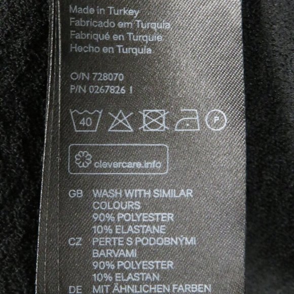 Divided*Women's Long Sleeve Crew Neck Wavy Curved Hem Sweater~Size Large (Black) - Picture 8 of 12